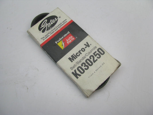 Gates K030250 Serpentine Belt - 0.42'' X 25.50'' - 3 Ribs