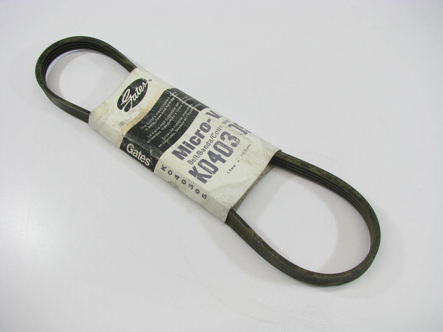 Gates K040305 Serpentine Belt - 0.56'' X 31.00'' - 4 Ribs