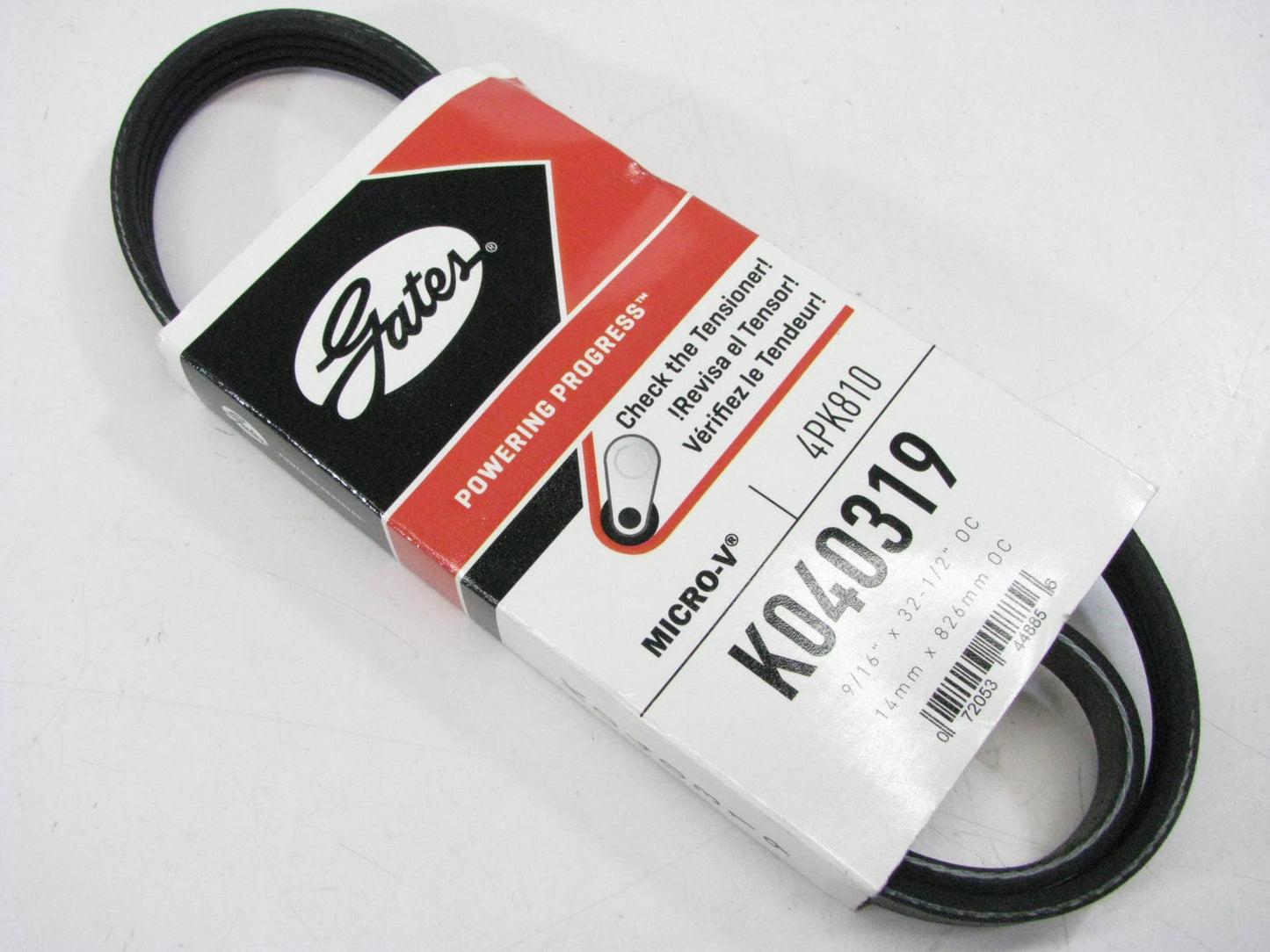 Gates K040319 Serpentine Belt - 0.56'' X 32.50'' - 4 Ribs