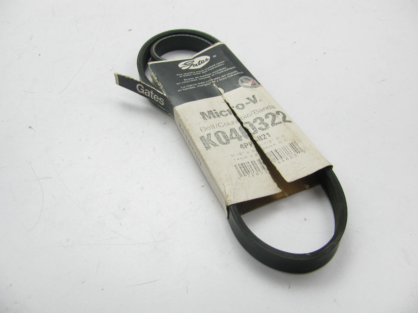 Gates K040322 Serpentine Belt - 0.56'' X 33.00'' - 4 Ribs
