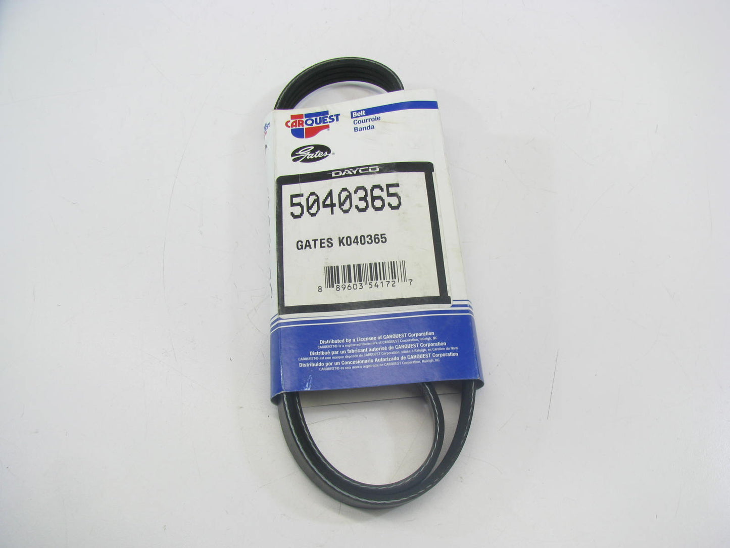 Gates K040365 Serpentine Belt - 0.56'' X 37.00'' - 4 Ribs