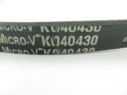 Gates K040430 Serpentine Belt - 0.56'' X 43.50'' - 4 Ribs