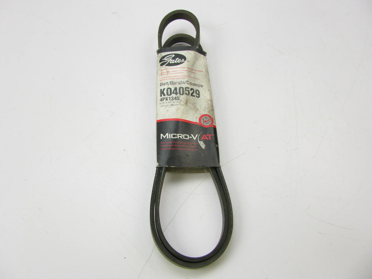 Gates K040529 Serpentine Belt - 0.56'' X 53.50'' - 4 Ribs