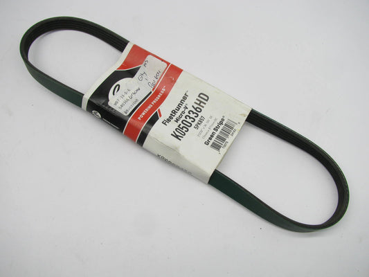 Gates K050336HD Heavy Duty Serpentine Belt - 0.69'' X 34.00'' - 5 Ribs