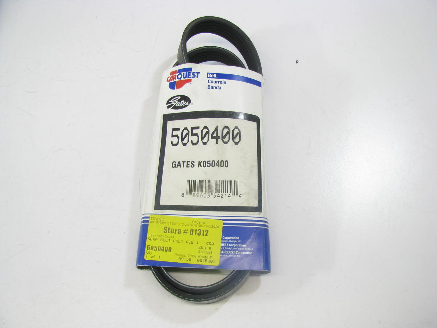 Gates K050400 Serpentine Belt - 0.69'' X 40.50'' - 5 Ribs