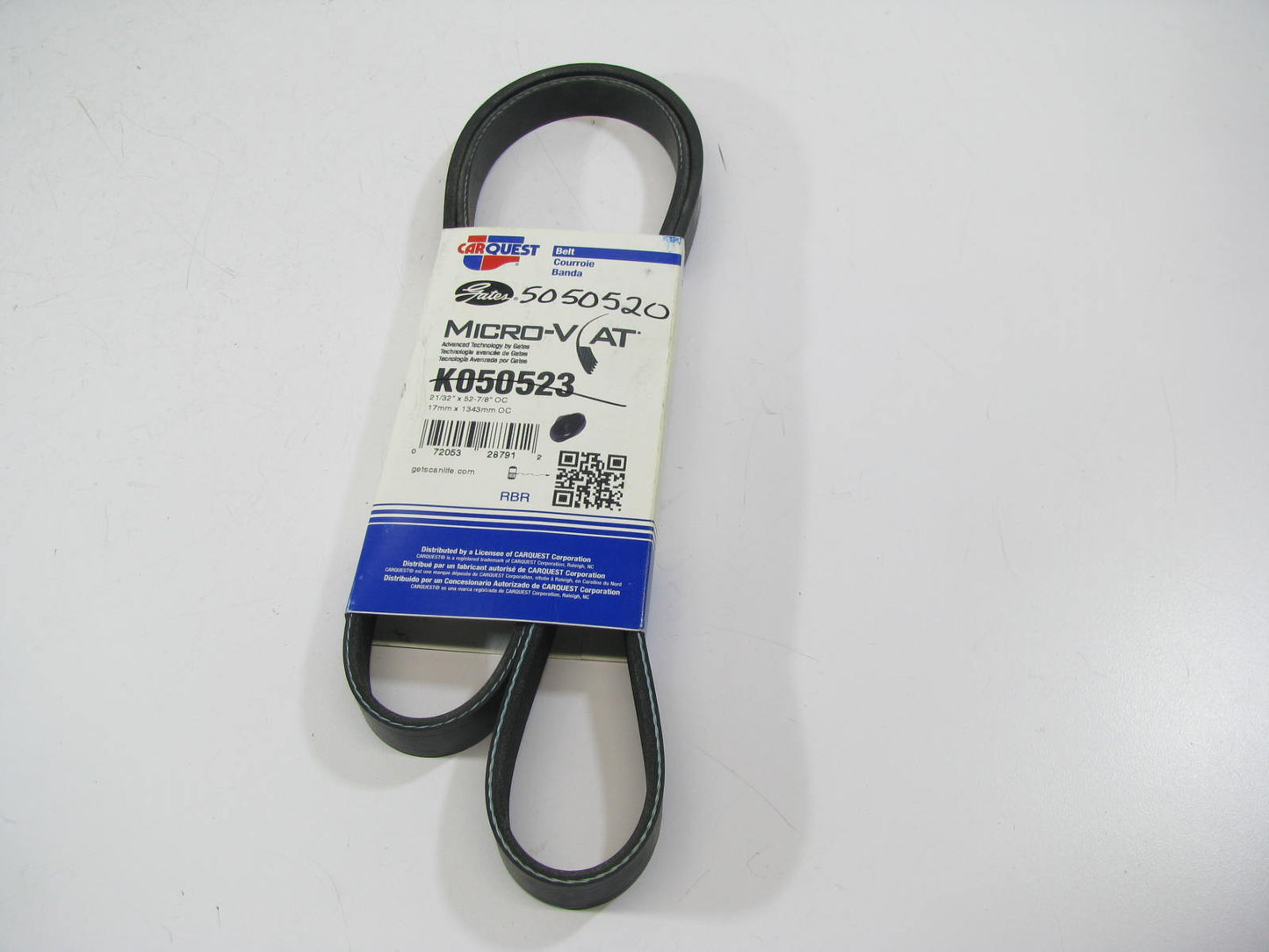 Gates K050523 Serpentine Belt - 0.69'' X 52.50'' - 5 Ribs