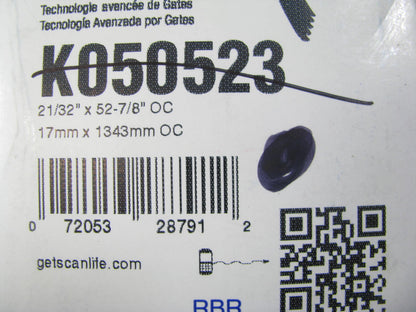 Gates K050523 Serpentine Belt - 0.69'' X 52.50'' - 5 Ribs