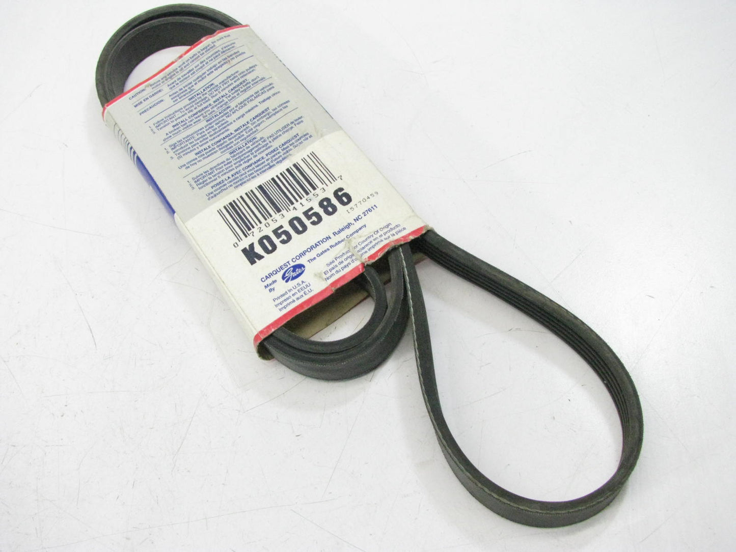Gates K050586 Engine Drive Serpentine Belt For 1995-00 Dodge 2.5L 18mm X 1505mm