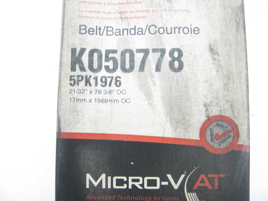 Gates K050778 Serpentine Belt - 0.69'' X 78.50'' - 5 Ribs