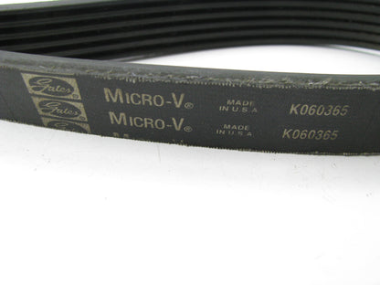Gates K060365 Serpentine Belt - 0.84'' X 37.00'' - 6 Ribs