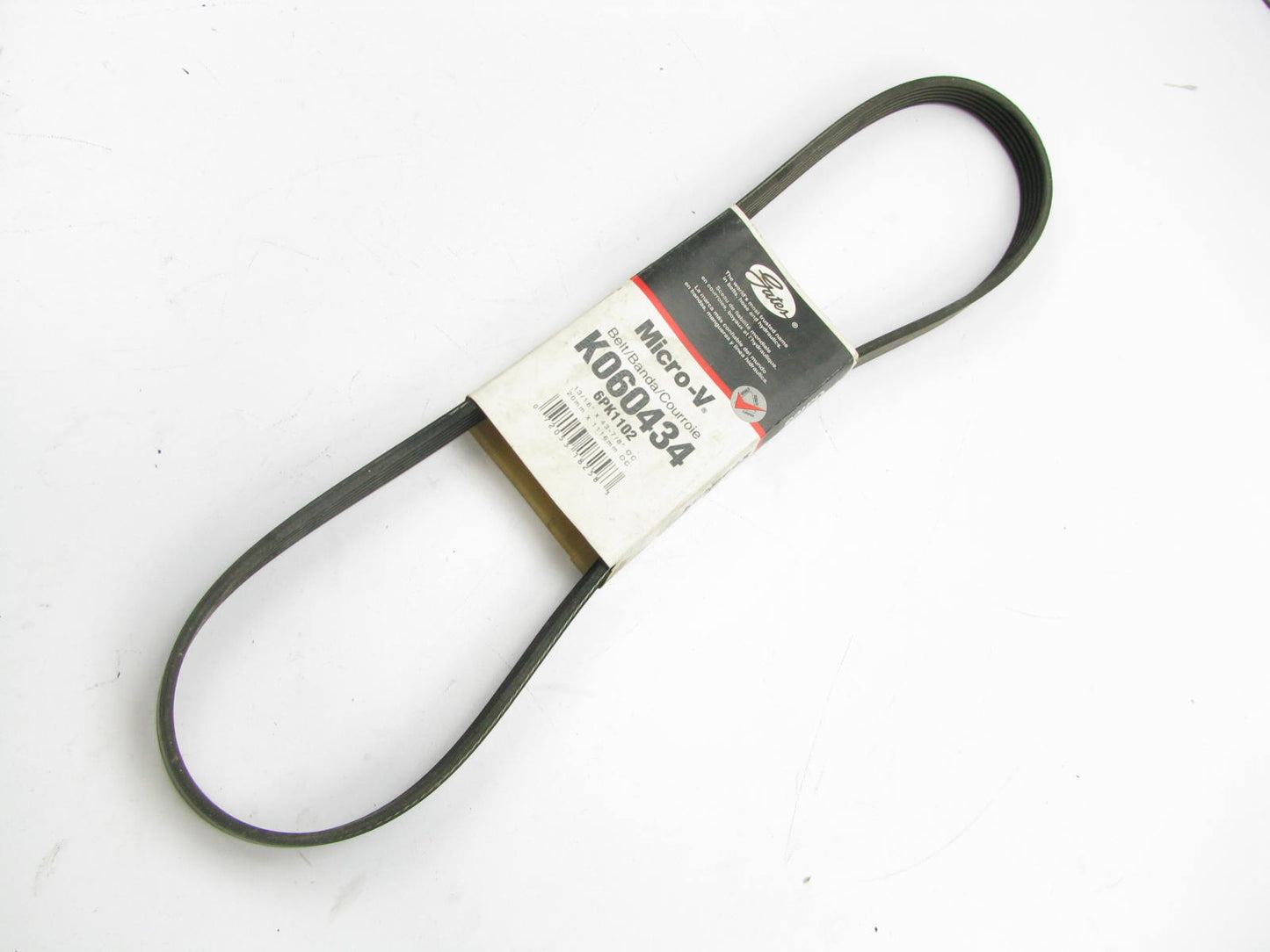 Gates K060434 Serpentine Belt - 0.84'' X 44.00'' - 6 Ribs