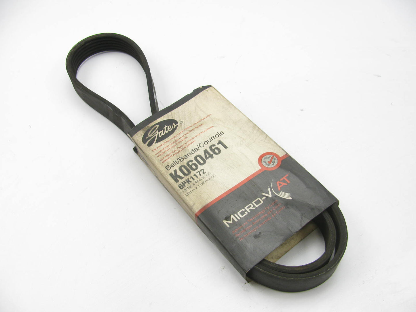 Gates K060461 Serpentine Belt - 0.84'' X 47.00'' - 6 Ribs