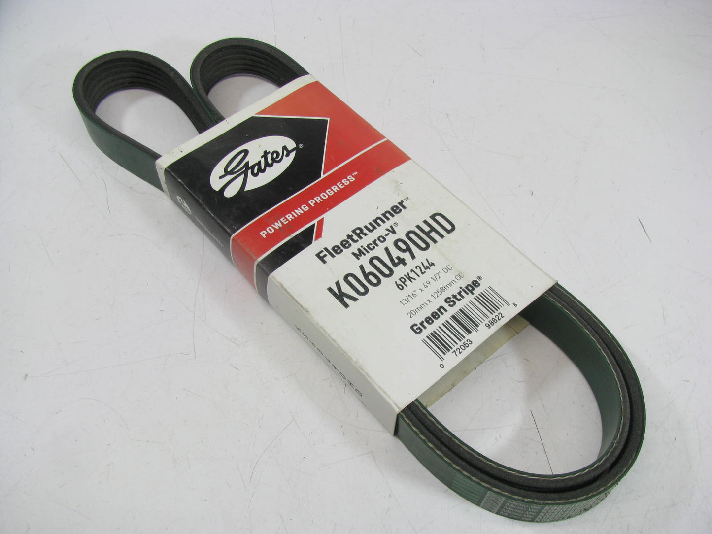 Gates K060490HD Serpentine Belt - 0.84'' X 49.50'' - 6 Ribs