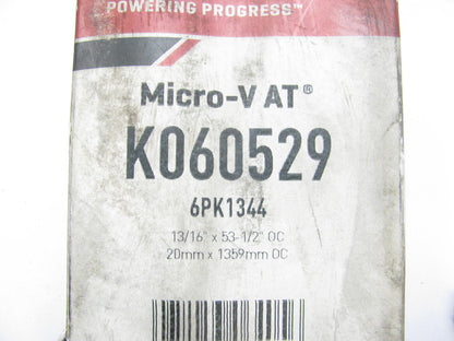 Gates K060529 Serpentine Belt - 0.84'' X 53.50'' - 6 Ribs