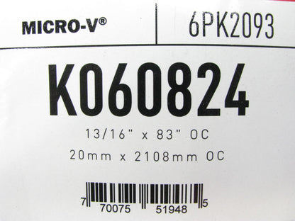 Gates K060824 Serpentine Belt For 2012-2015 Honda Acura 1.8L 2.0L-L4