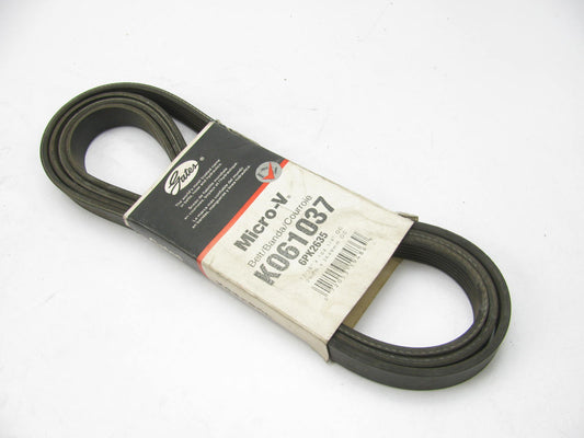 Gates K061037 Serpentine Belt - 0.84'' X 104.50'' - 6 Ribs