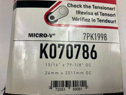 Gates K070786 Serpentine Belt