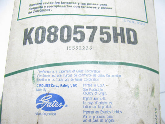 Gates K080575HD Serpentine Belt - 1.12'' X 58.125'' - 8 Ribs