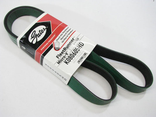 Gates K080605HD Serpentine Belt - 1.12'' X 61.00'' - 8 Ribs