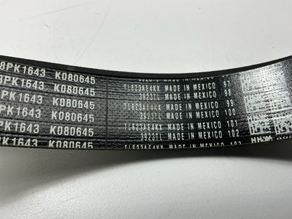 Gates K080645 Serpentine Belt 1-3/32'' X 65-3/8'' 28MM X 1661MM