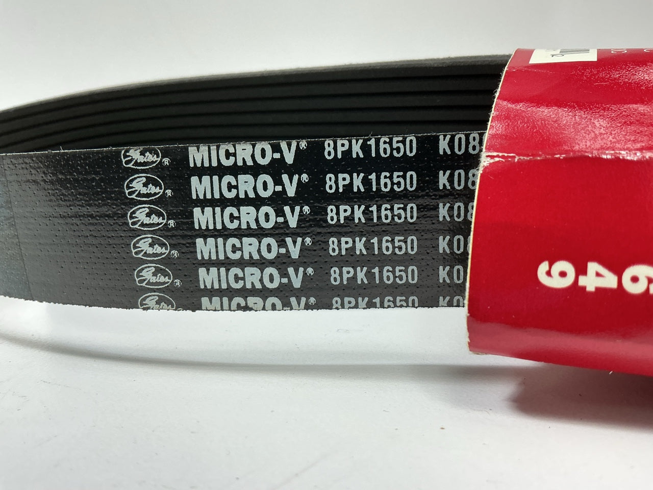 Gates K080649 Micro-V Serpentine Belt  1-3/32'' X 65-1/2'' OC - 8 Ribs