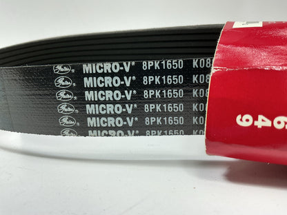 Gates K080649 Micro-V Serpentine Belt  1-3/32'' X 65-1/2'' OC - 8 Ribs