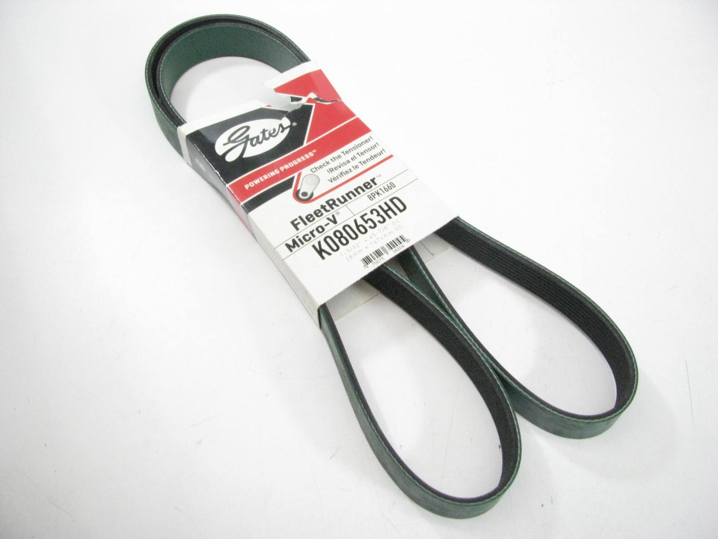 Gates K080653HD Serpentine Belt - 1.12'' X 65.875'' - 8 Ribs