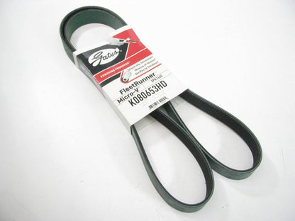Gates K080653HD Serpentine Belt - 1.12'' X 65.875'' - 8 Ribs