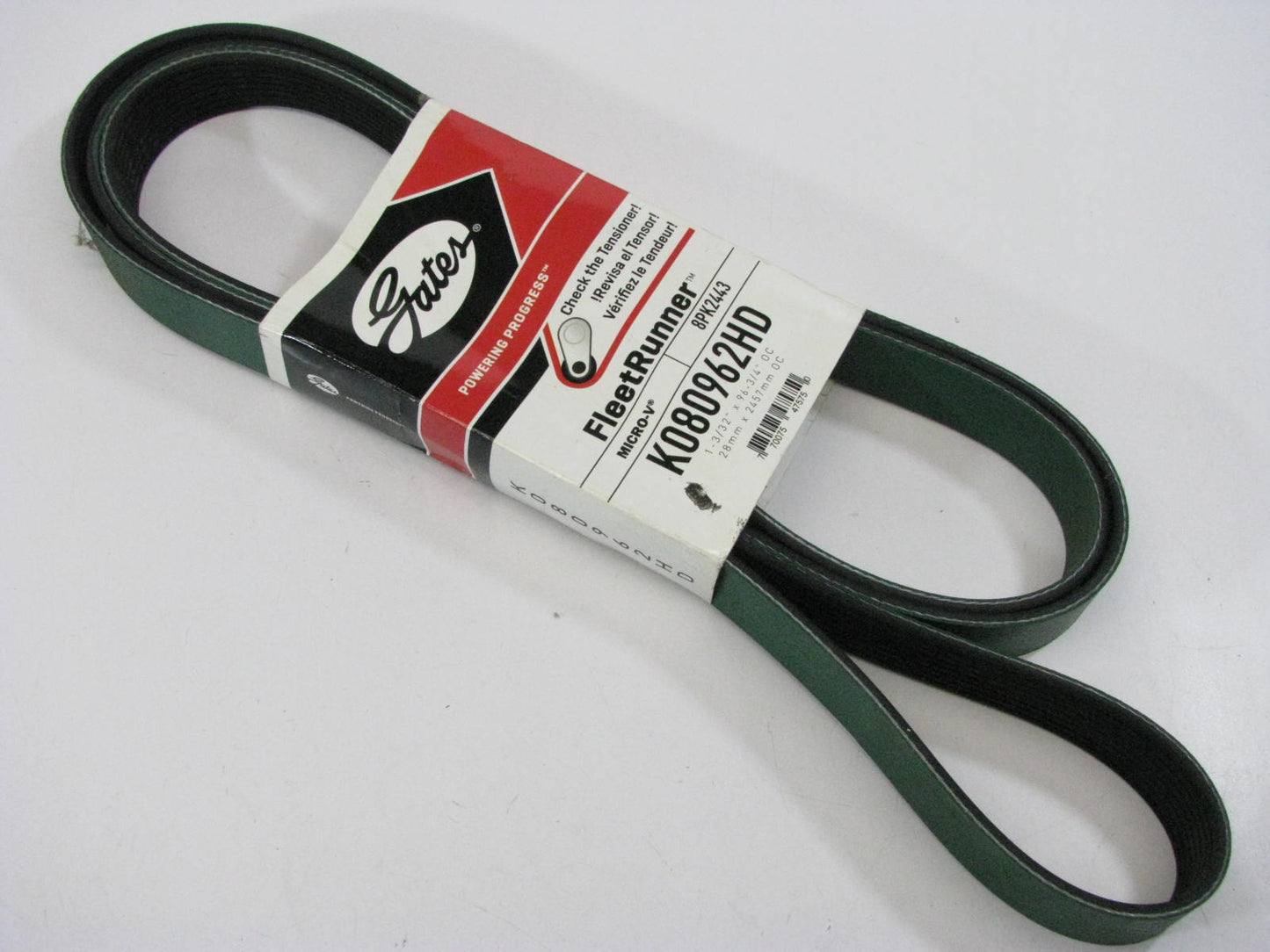 Gates K080962HD Serpentine Belt - 1.12'' X 96.75'' - 8 Ribs  8PK2443