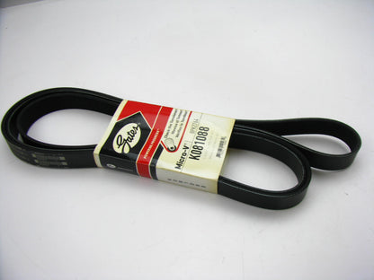 Gates K081088 Serpentine Belt - 1.12'' X 109.375'' - 8 Ribs