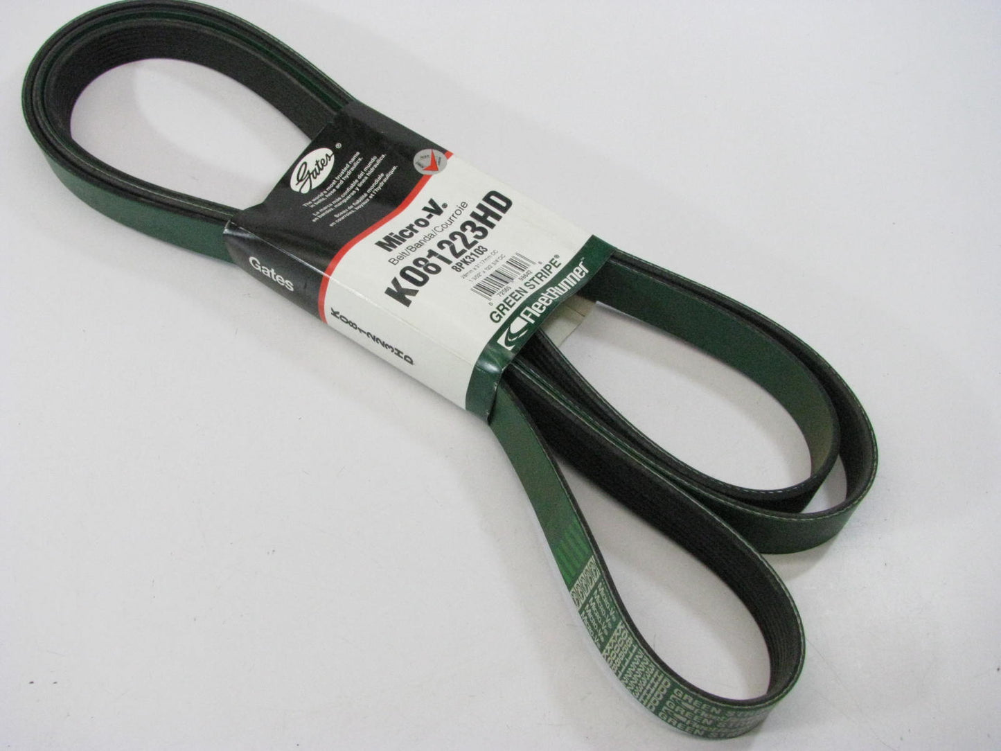Gates K081223HD Serpentine Belt - 1.087'' X 122.75'' - 8 Ribs