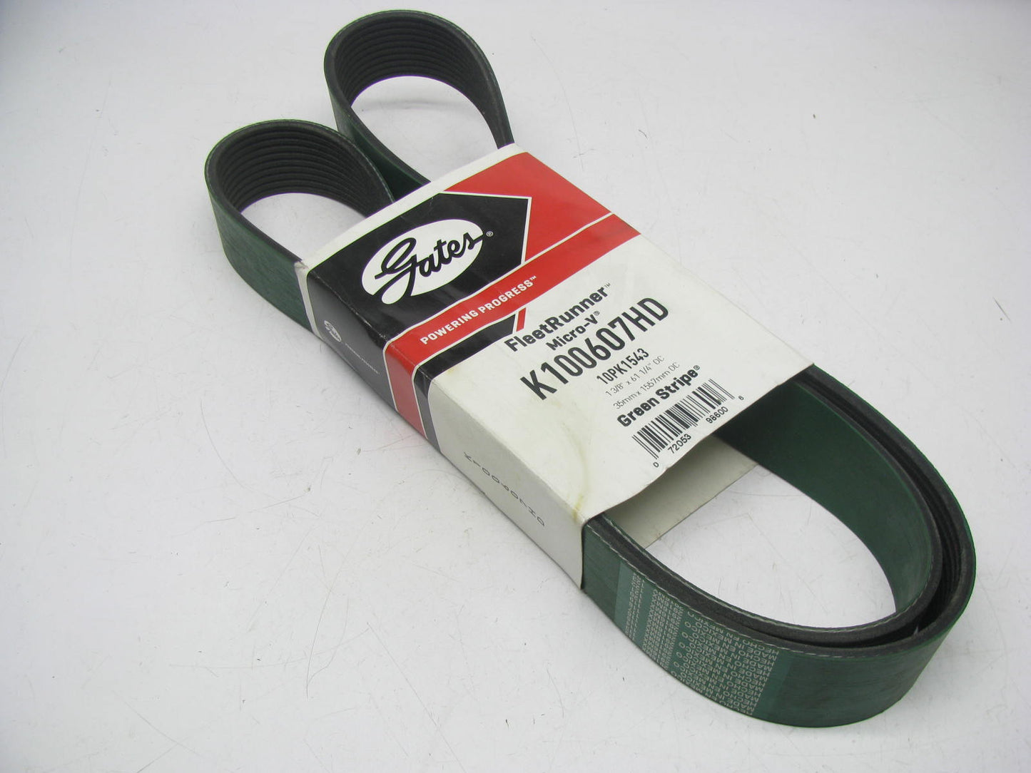 Gates K100607HD Serpentine Belt - 1.367'' X 61.25'' - 10 Ribs