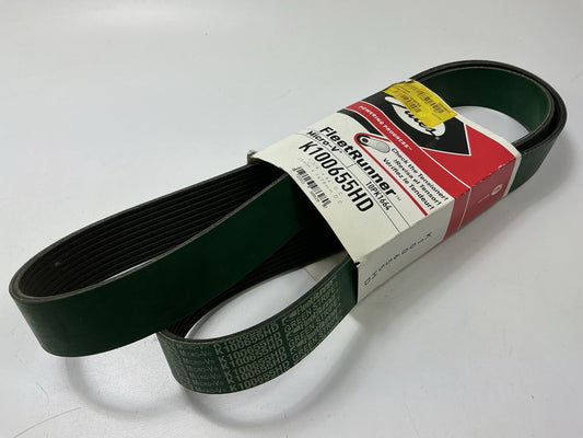 Gates K100655HD Heavy Duty Serpentine Belt - 1.367'' X 66.00'' - 10 Ribs