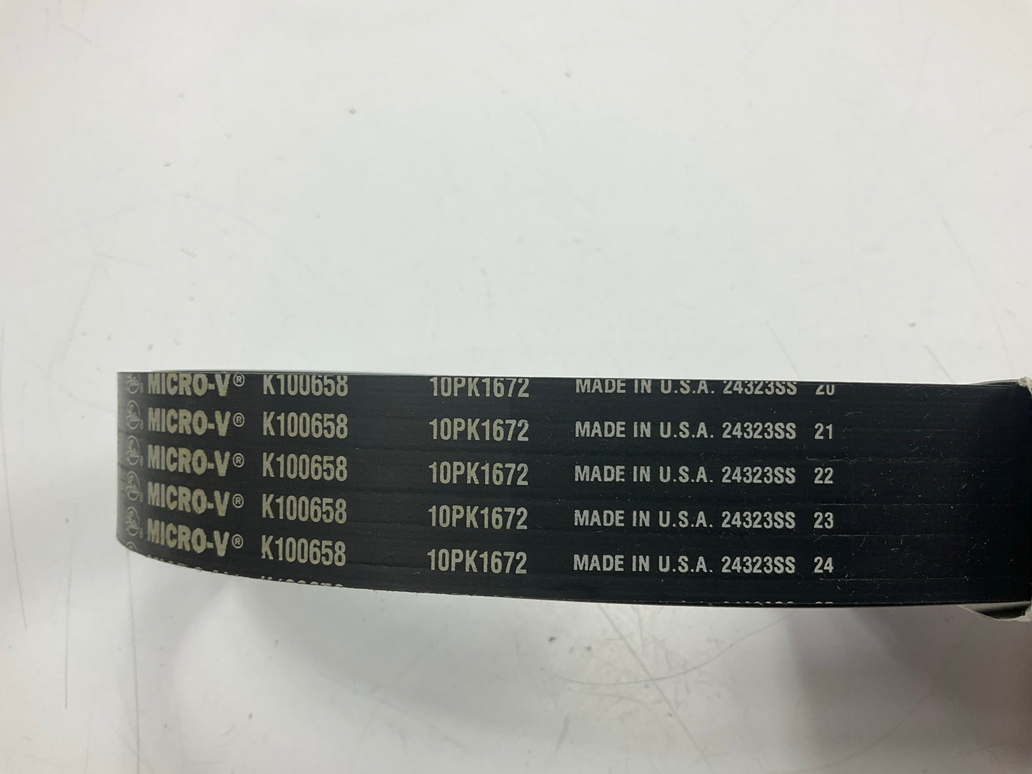 Gates K100658 Serpentine Belt - 1.367'' X 66.40'' - 10 Ribs