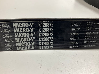 Gates K120872 Micro-V Serpentine Belt Replaces K120872HD 5120873 D8410006122215