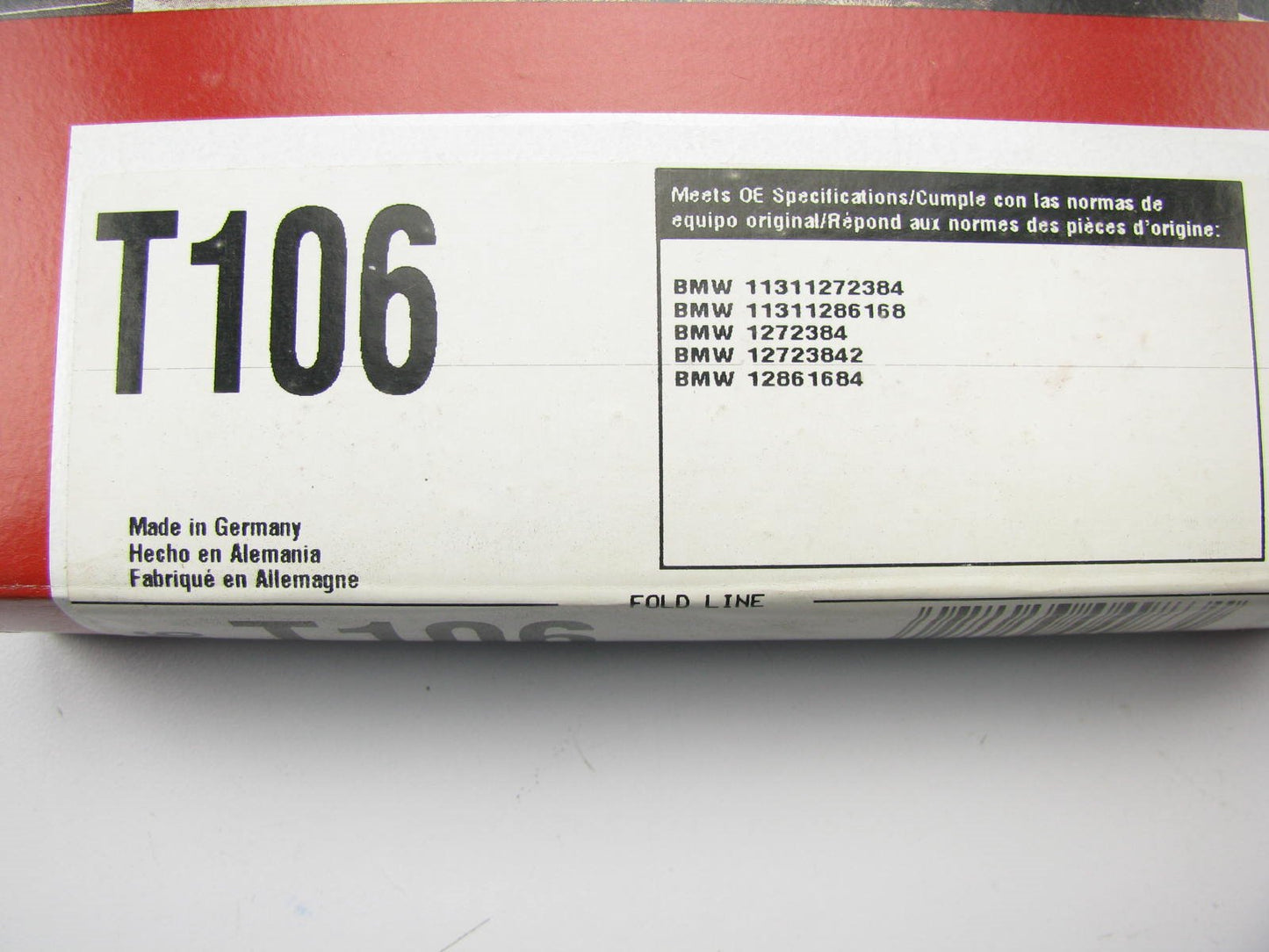 Gates T106 Engine Timing Belt for 1982-1988 BMW 2.5L 2.7L