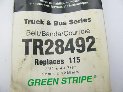 Gates TR28492 Accessory Drive Belt - 0.875'' X 49.80'' - 38 Degree