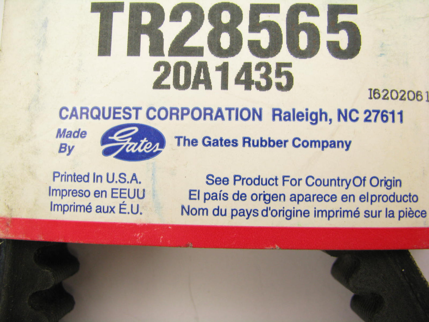 Gates TR28565 Accessory Drive Belt - 0.875'' X 57.14'' - 38 Degree