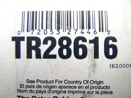 Gates TR28616 Accessory Drive Belt - 0.875'' X 62.25'' - 36 Degree