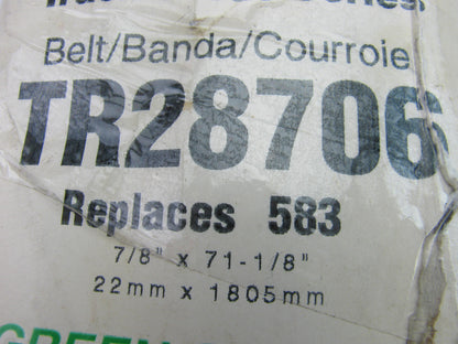 Gates TR28706 Accessory Drive Belt - 0.875'' X 71.125'' - 38 Degree