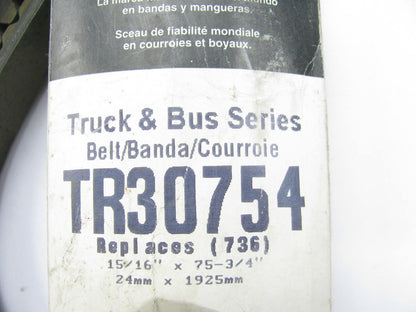 Gates TR30754 Accessory Drive Belt - 0.875'' X 75.50'' - 38 Degree