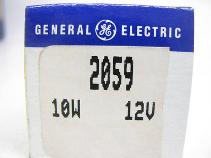 (10) GE 2059 Miniature Lamp Light Bulbs 10W 12V T2.5