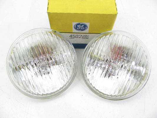 (1) GE # 4502 50W 28V PAR36 Fog Military Aircraft Sealed Beam Lamp Bulb Headlamp