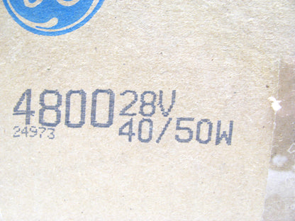 GE 4800 Sealed Beam Lamp Light Bulb, PAR56 50 Watt 28 Volt, 3 Contact
