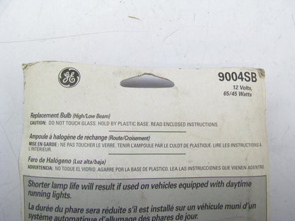 (x2) Ge 9004SB Super Blue Halogen 65-45 Watts 12V Headlight Lamp Bulbs