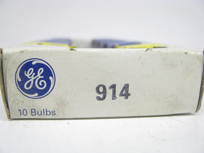 (10) GE 914 Miniature Light Bulbs 4V 4W T5