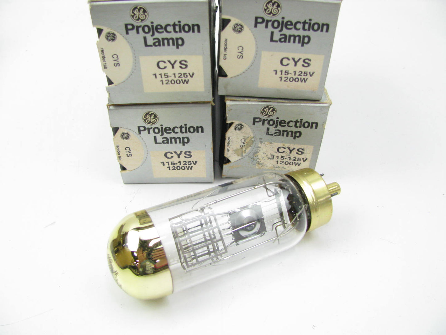 (4) GE CYS Projector Lamp Bulb - 115-125V - 1200W