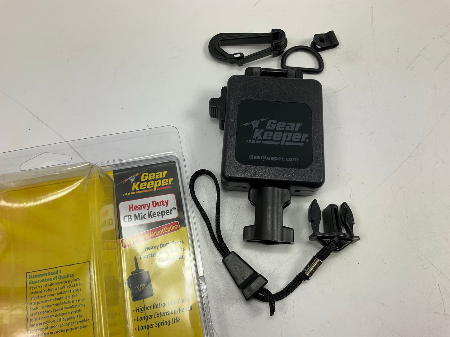 Gear Keeper RT3-4112 Heavy Duty Black 42'' Retractable CB Radio Microphone Hanger