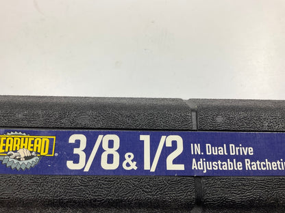 USED MAYBE ONCE - Gearhead GH3001 3/8'' & 1/2'' Dual Drive Torque Wrench