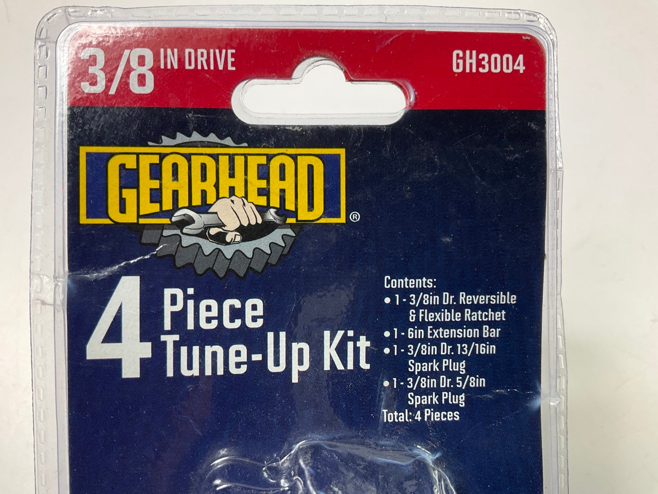 Gearhead GH3004 3/8'' Drive Spark Plug Socket Kit, 4-Piece, 5/8'' + 13/16'' Sockets